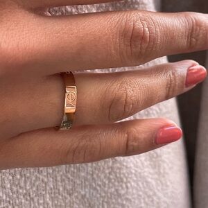 LUXURY ROSE GOLD SCREW RING LOVE BAND RING SILVER GOLD OR ROSE GOLD RING